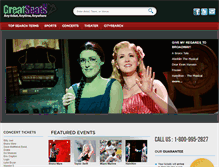 Tablet Screenshot of greatseatsltd.com